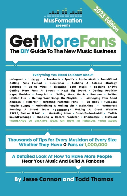Book cover for Get More Fans: The DIY Guide to the New Music Business (2023 Edition)