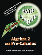 Book cover for Algebra 2 and Pre-Calculus (Volume I): Lesson/Practice Workbook for Self-Study and Test Preparation