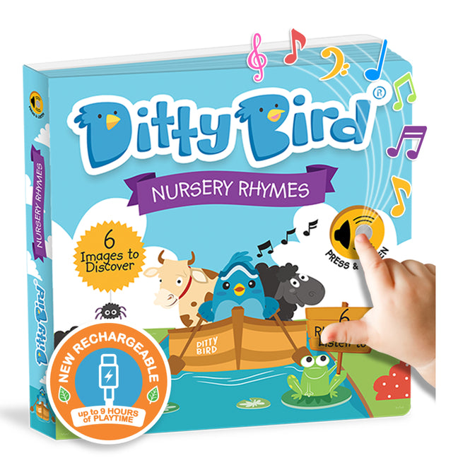 Book cover for Ditty Bird Nursery Rhymes Interactive Musical Sound Book for Toddlers 1- 3 Sing-Along Boardbook for Baby