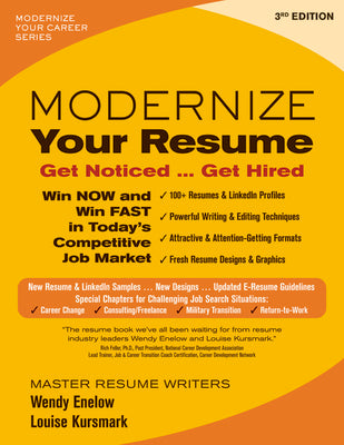 Book cover for Modernize Your Resume: Get Noticed ... Get Hired