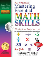 Book cover for Mastering Essential Math Skills, Book 2: Middle Grades/High School, 3rd Edition: 20 minutes a day to success