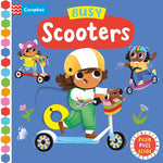 Book cover for Busy Scooters: Push Pull Slide