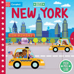 Book cover for Busy New York: Push Pull Slide