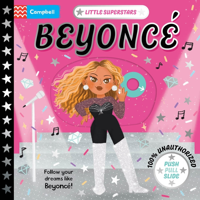 Book cover for Little Superstars: Beyoncé: A Push, Pull, Slide Book