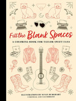 Book cover for Fill the Blank Spaces: A Coloring Book for Taylor Swift Fans