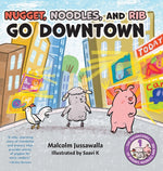 Book cover for Nugget, Noodles, and Rib Go Downtown