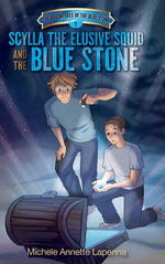 Book cover for Scylla the Elusive Squid and the Blue Stone