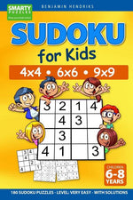 Book cover for Sudoku for Kids 4x4 - 6x6 - 9x9 180 Sudoku Puzzles - Level: very easy - with solutions