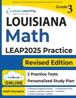 Book cover for LEAP Test Prep: 3rd Grade Math Practice Workbook and Full-length Online Assessments: LEAP Study Guide
