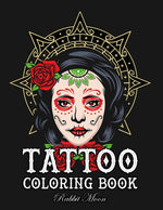 Book cover for Tattoo Coloring Book: An Adult Coloring Book with Awesome, Sexy, and Relaxing Tattoo Designs for Men and Women