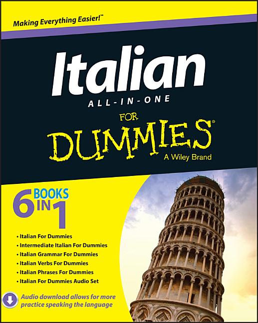 Book cover for Italian All-In-One for Dummies
