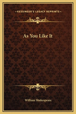 Book cover for As You Like It