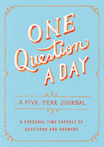 Book cover for One Question a Day: A Five-Year Journal