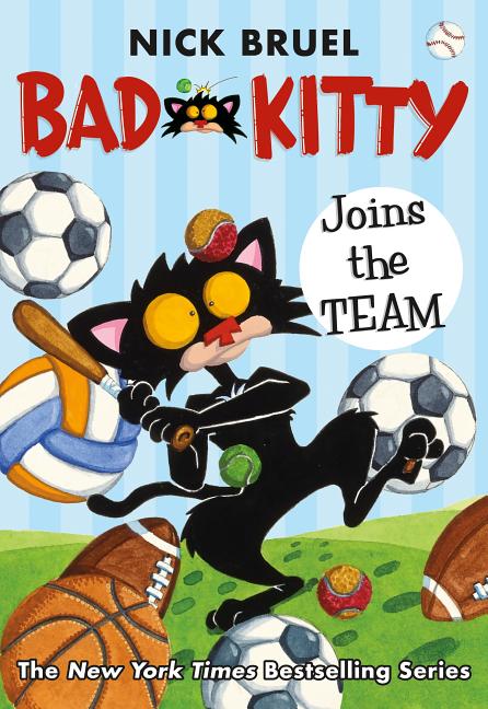 Book cover for Bad Kitty Joins the Team (Classic Black-And-White Edition)