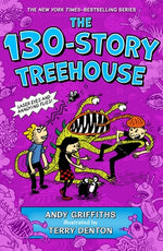 Book cover for The 130-Story Treehouse: Laser Eyes and Annoying Flies