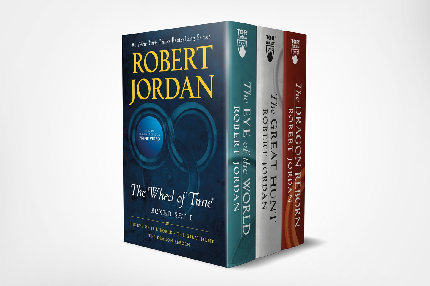 Book cover for Wheel of Time Premium Boxed Set I: Books 1-3 (the Eye of the World, the Great Hunt, the Dragon Reborn)