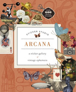 Book cover for Sticker Studio: Arcana: A Sticker Gallery of Vintage Ephemera