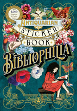 Book cover for The Antiquarian Sticker Book: Bibliophilia