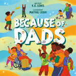 Book cover for Because of Dads