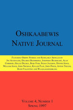 Book cover for Oshkaabewis Native Journal (Vol. 4, No. 1)