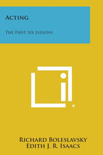 Book cover for Acting: The First Six Lessons