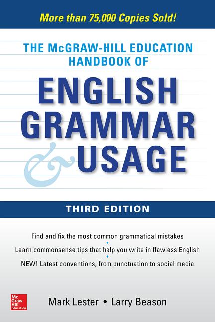 Book cover for McGraw-Hill Education Handbook of English Grammar & Usage