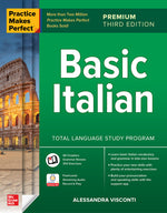 Book cover for Practice Makes Perfect: Basic Italian, Premium Third Edition