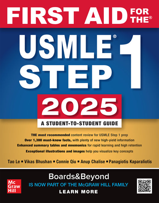 Book cover for First Aid for the USMLE Step 1 2025