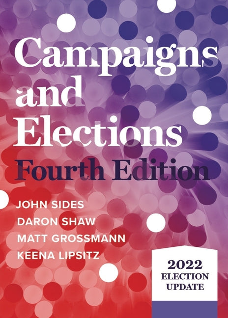 Book cover for Campaigns and Elections: 2022 Election Update (Fourth Election Update)