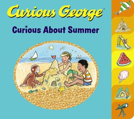 Book cover for Curious George Curious about Summer Tabbed Board Book
