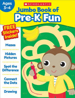 Book cover for Jumbo Book of Pre-K Fun Workbook