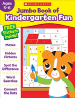 Book cover for Jumbo Book of Kindergarten Fun Workbook