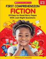 Book cover for First Comprehension: Fiction: 25 Easy-To-Read Story Pages with Just-Right Questions