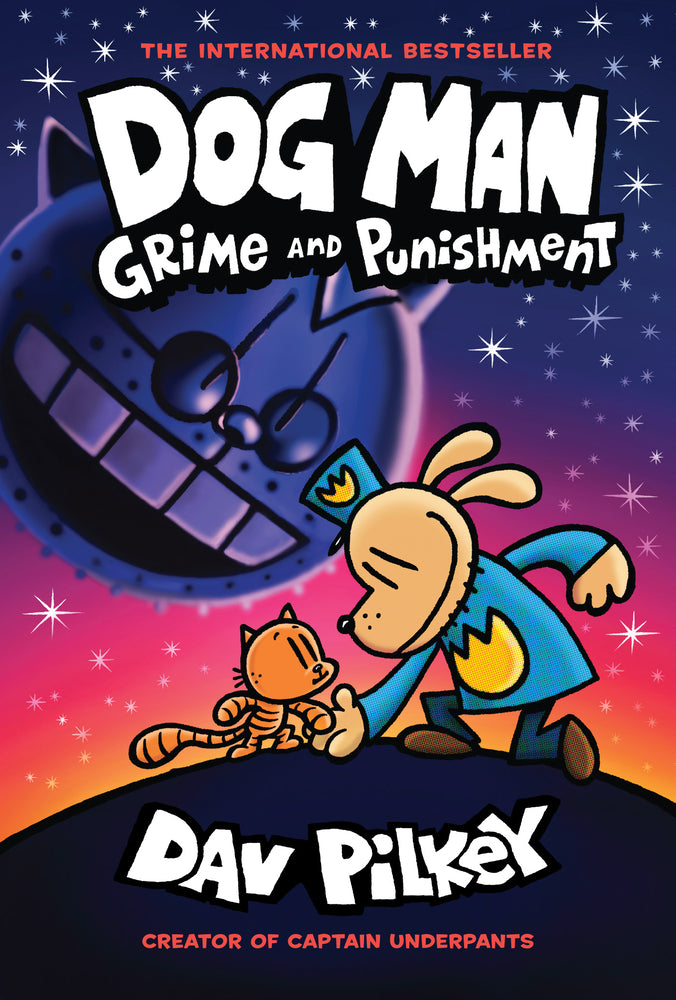 Book cover for Dog Man: Grime and Punishment: A Graphic Novel (Dog Man #9): From the Creator of Captain Underpants: Volume 9