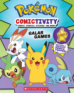 Book cover for Pokémon Comictivity: Galar Games: Activity Book with Comics, Stencils, Stickers, and More!