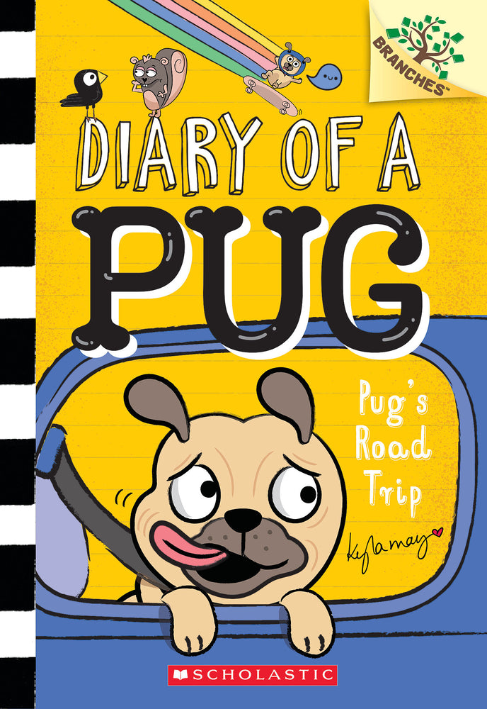 Book cover for Pug's Road Trip: A Branches Book (Diary of a Pug #7)