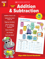 Book cover for Scholastic Success with Addition & Subtraction Grade 3 Workbook