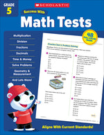 Book cover for Scholastic Success with Math Tests Grade 5 Workbook