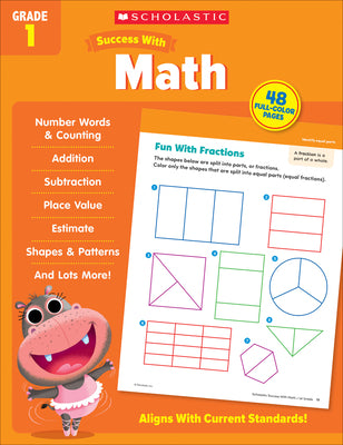 Book cover for Scholastic Success with Math Grade 1 Workbook