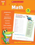 Book cover for Scholastic Success with Math Grade 5 Workbook