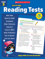 Book cover for Scholastic Success with Reading Tests Grade 3 Workbook