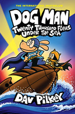Book cover for Dog Man: Twenty Thousand Fleas Under the Sea: A Graphic Novel (Dog Man #11): From the Creator of Captain Underpants (Library)