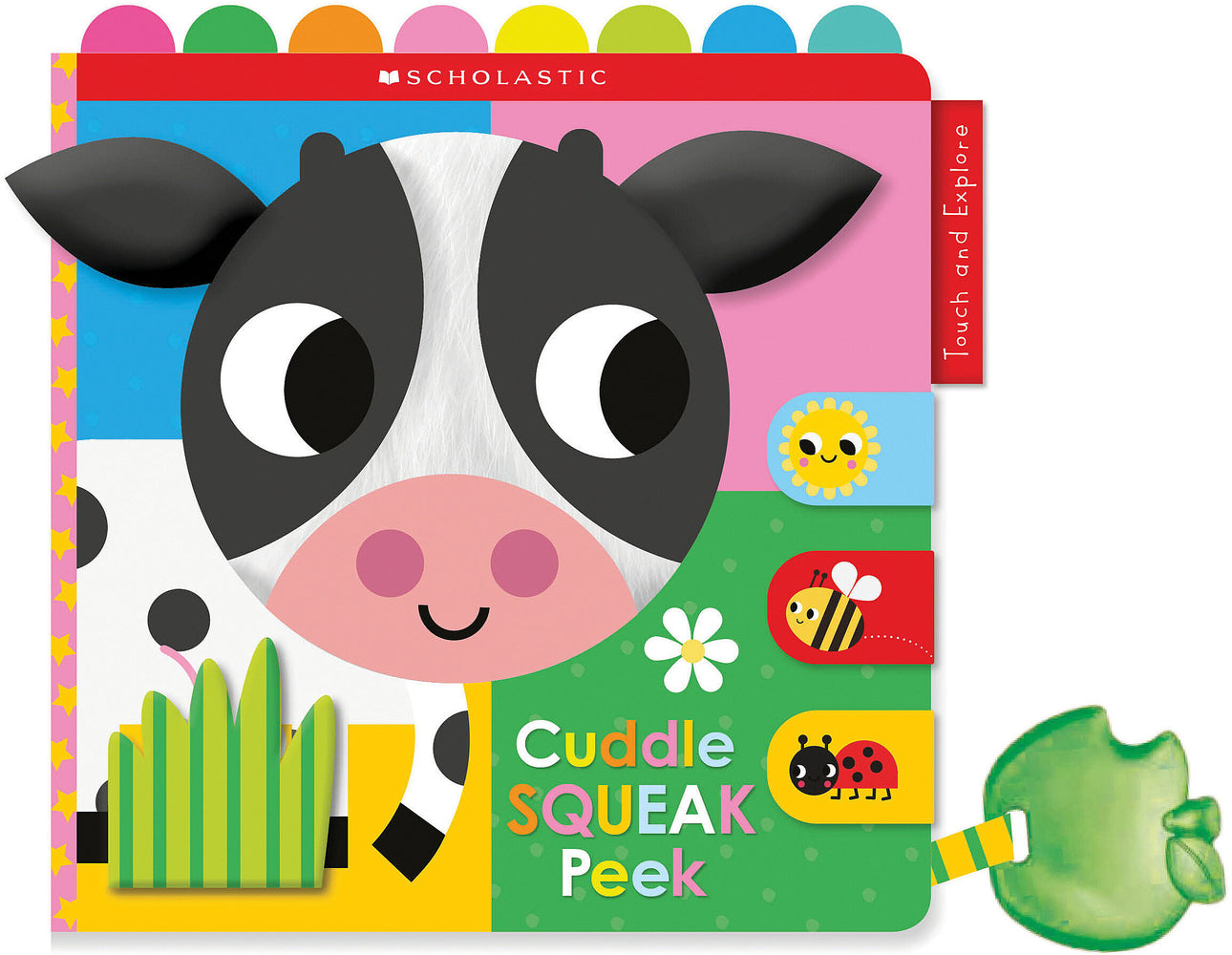 Book cover for Cuddle Squeak Peek Cloth Book: Scholastic Early Learners (Touch and Explore)