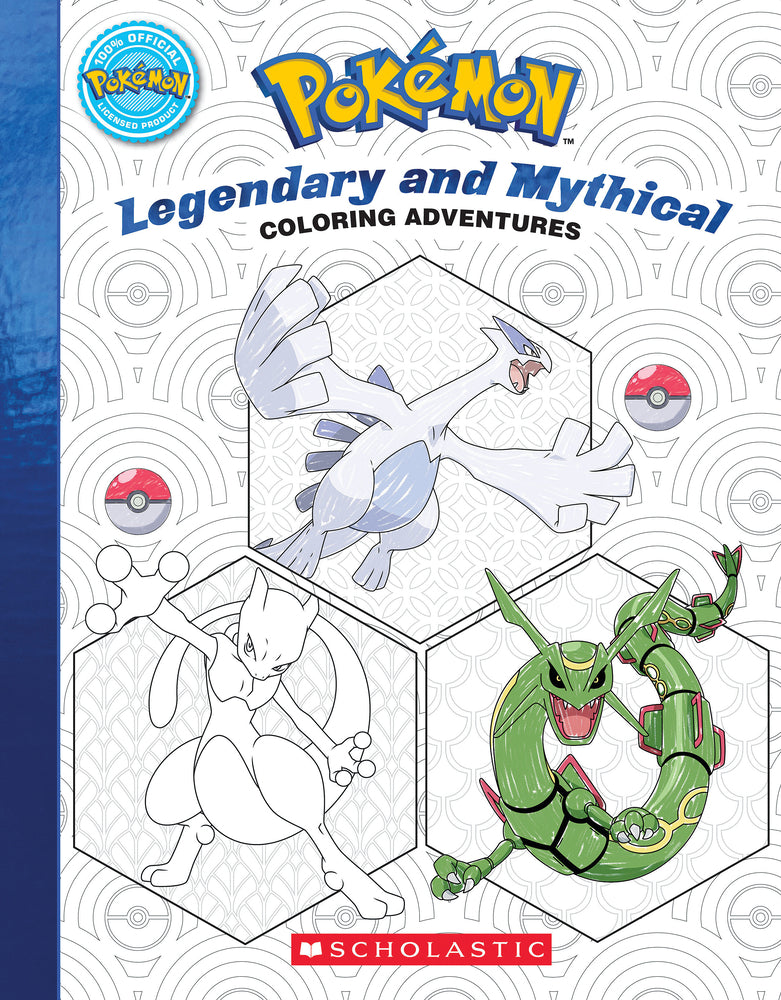 Book cover for Pokémon Coloring Adventures #2: Legendary & Mythical Pokémon
