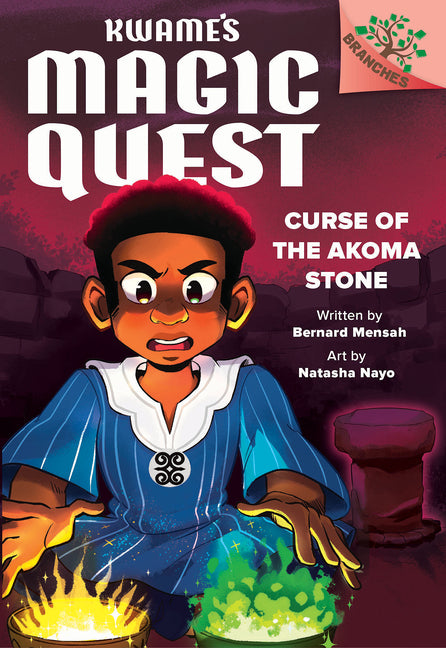 Book cover for Curse of the Akoma Stone: A Branches Book (Kwame's Magic Quest #4)