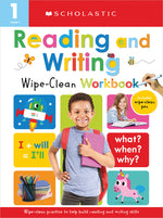 Book cover for First Grade Reading/Writing Wipe Clean Workbook: Scholastic Early Learners (Wipe Clean)