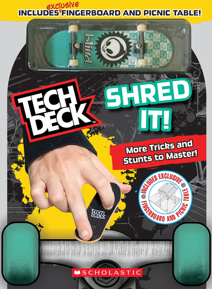 Book cover for Shred It! (Tech Deck Guidebook): Gnarly Tricks to Grind, Shred, and Freestyle!