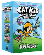 Book cover for Cat Kid Comic Club Collection: From the Creator of Dog Man (Cat Kid Comic Club #1-3 Boxed Set)