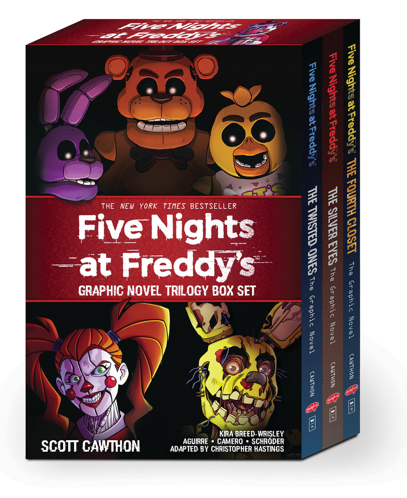 Book cover for Five Nights at Freddy's Graphic Novel Trilogy Box Set