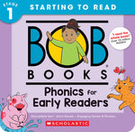 Book cover for Bob Books - Phonics for Early Readers Box Set of 12 Paperbacks Decodable Phonics Books, Ages 4 and Up, Kindergarten (Stage 1: Starting to Read)